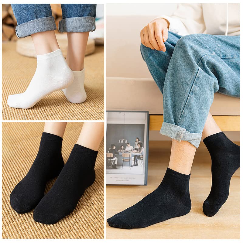 FIySoukey 6 Pairs Unisex Athletic Ankle Quarter Socks Sports Running Casual Outdoor Crew Socks for Men's & Women's3