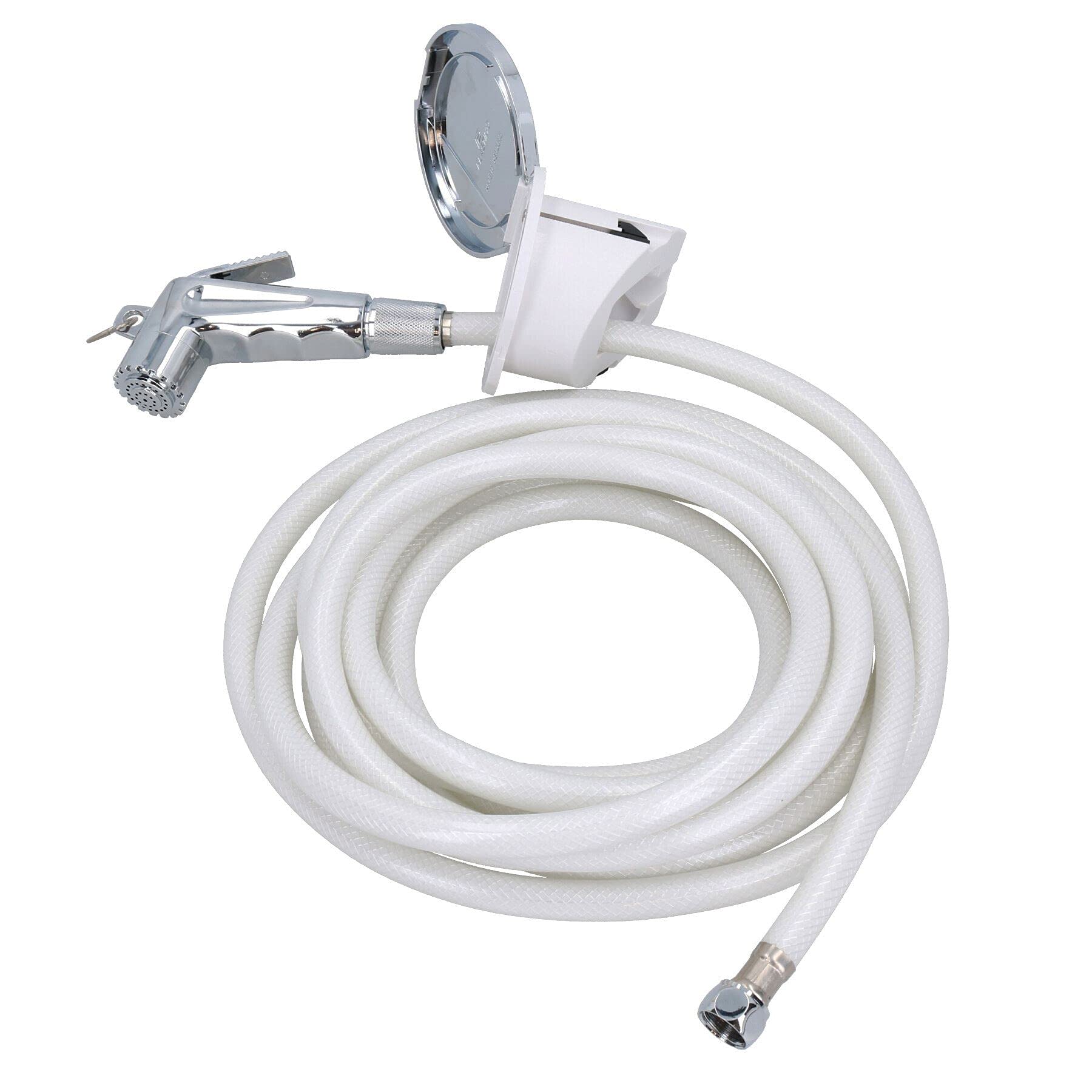 AB Tools Chrome Outdoor Cockpit Transom Shower Kit Hose Head Boat Motorhome