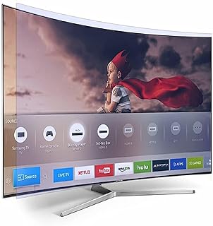 واقي شاشة تلفزيون مقاس 55 بوصة منحني 2.7 ملم من تي اي سي، شفاف