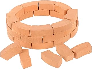 Toyvian 30 Peças De Tijolos Simulados Para Crianças Artes E Ofícios DIY Artesanato Decoração Cinza Mesa De Areia Modelo De Tijolos De Argila Mini Tijolos De Parede Tijolos Falsos DIY