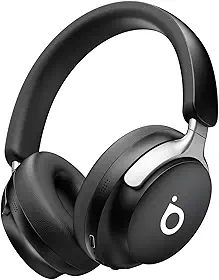 Basike Fone de Ouvido Bluetooth 5.4, Headphone Bluetooth com Cancelamento de Ruído Ativo ANC, Chamadas de Voz, Áudio de Alta Fidelidade, 40 Horas de Bateria – Preto