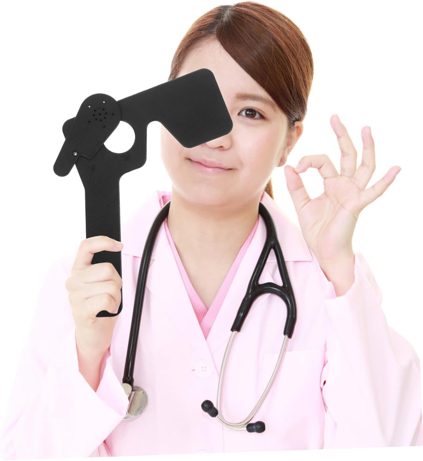 Professional Blindfold Eye Patch Goggles for Sight Test Solid Non-Slip Material