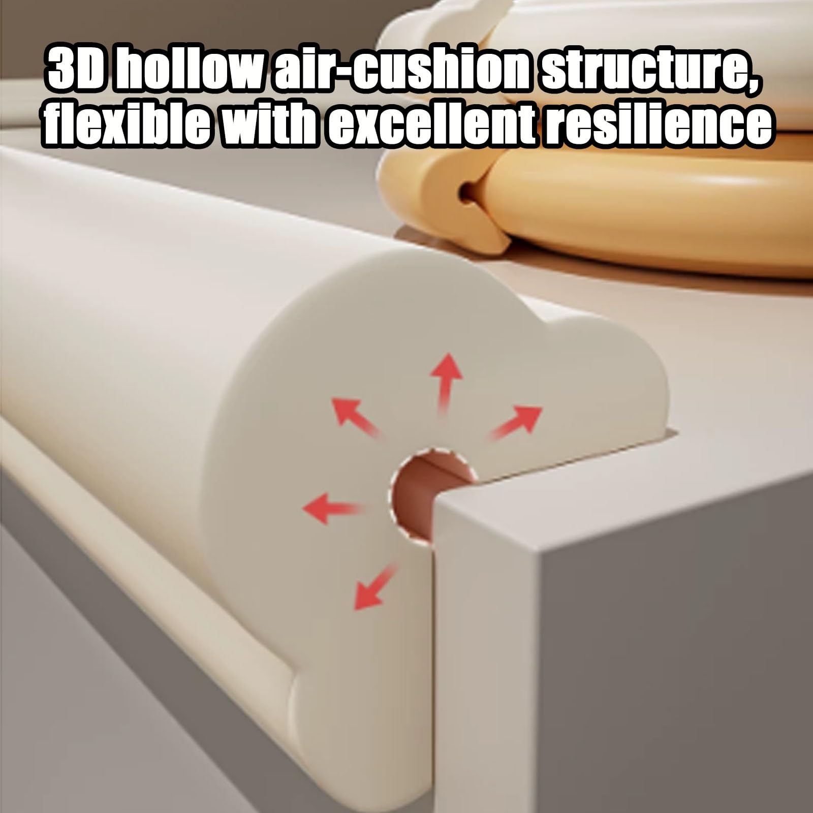 Protectores de Seguridad, Espuma Suave en Forma de L para Bordes Y Esquinas de Muebles(Wood Grain,1000cm/393.7in)