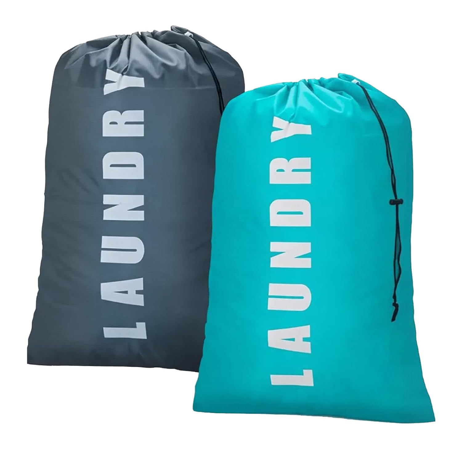 2 Pack Large Laundry Bags, 61×91cm Travel Laundry Bags for Travelling