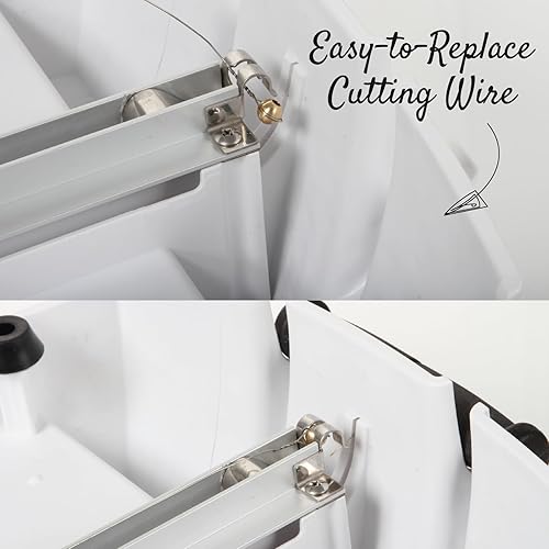 Miniatura 8 de Boska Cheese Commander Pro+ con 12 alambres de repuesto/corte de queso/para quesos pequeños y suaves/compacto/seguro de usar/alambres de acero de