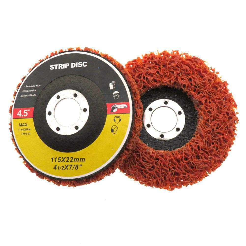 Meule décapage peinture rouille 4.5" poly bande pour carrosserie voiture et camion