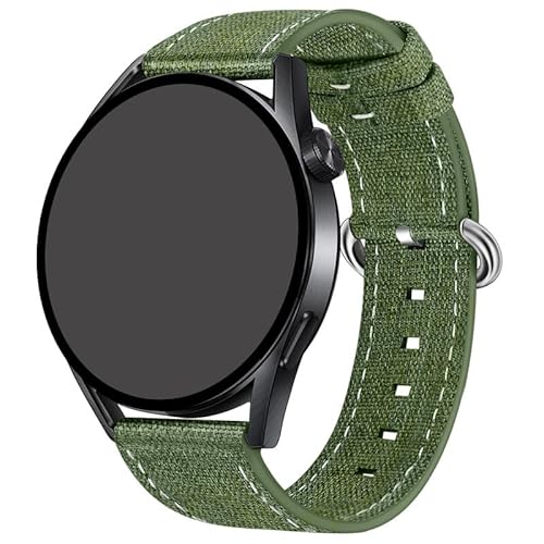 [TRIPLE RIVER] For Amazfit �o���h Active Cheetah Pro GTR 4 GTS Balance �x���g �i�C���� �L�����o�X�� �� 22mm �����o���h(�_�[�N�O���[��)