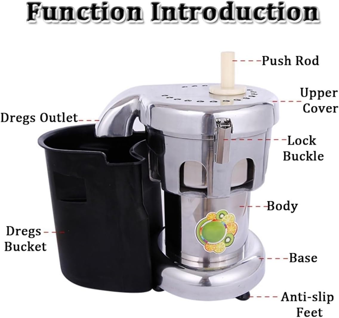 550W Cold Press Juicer,Commercial Juicer extractor Machine，Centrifugal Juicer with 80 MM Wide Mouth Food Chute(B)