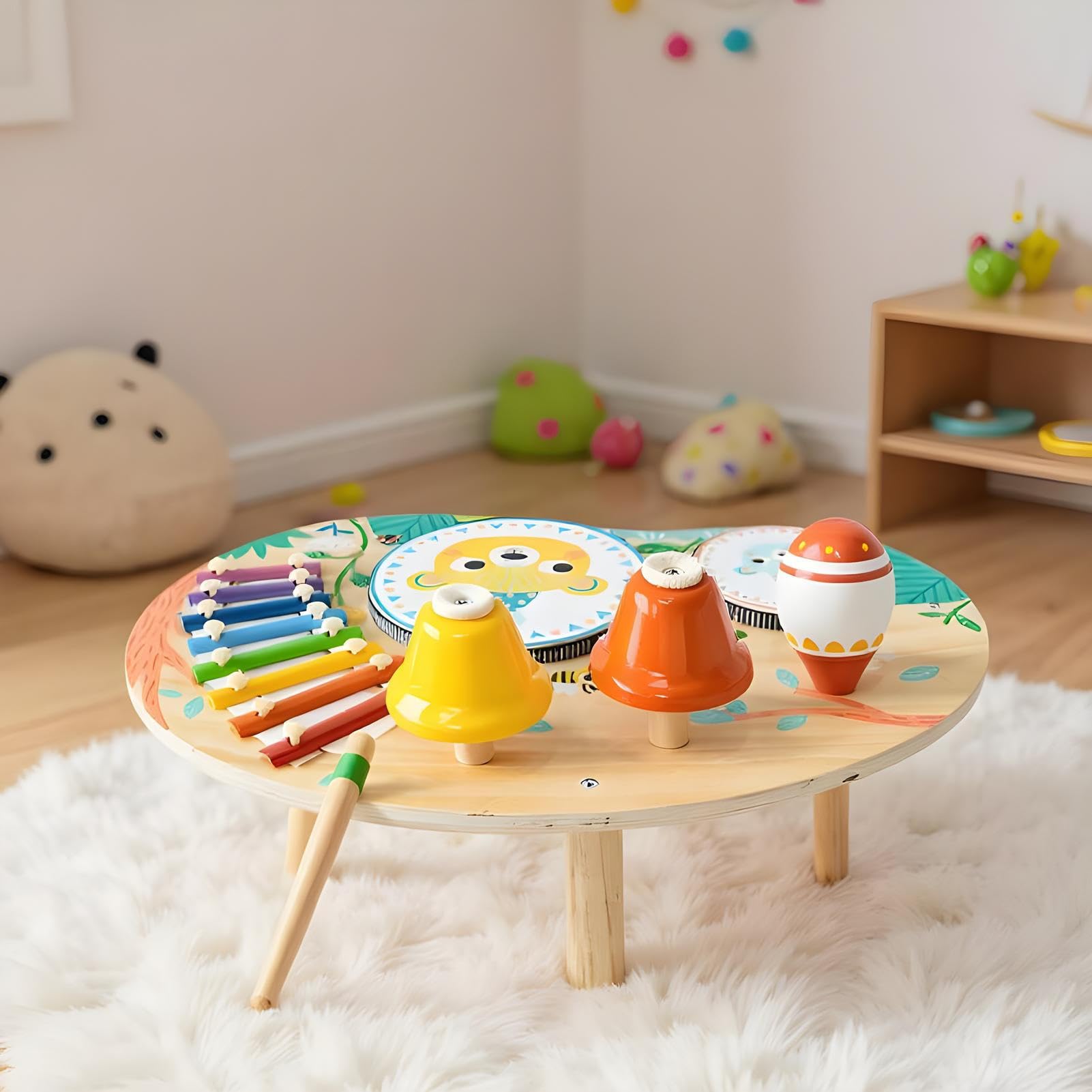 Générique Gioca al Tavolo per I - Sensory Learn Toy | Giocare al Tavolo | Taable del Centro di Attività del Legno | Sviluppo di Coordinamento occhio-Mano sensoriale
