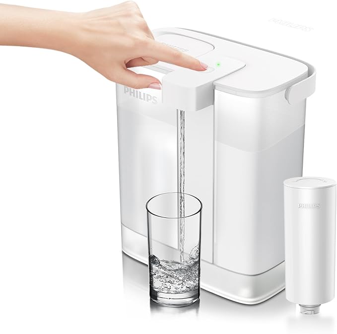 PHILIPS 12 Cup Electric Water Filter Pitcher for Fridge Door,