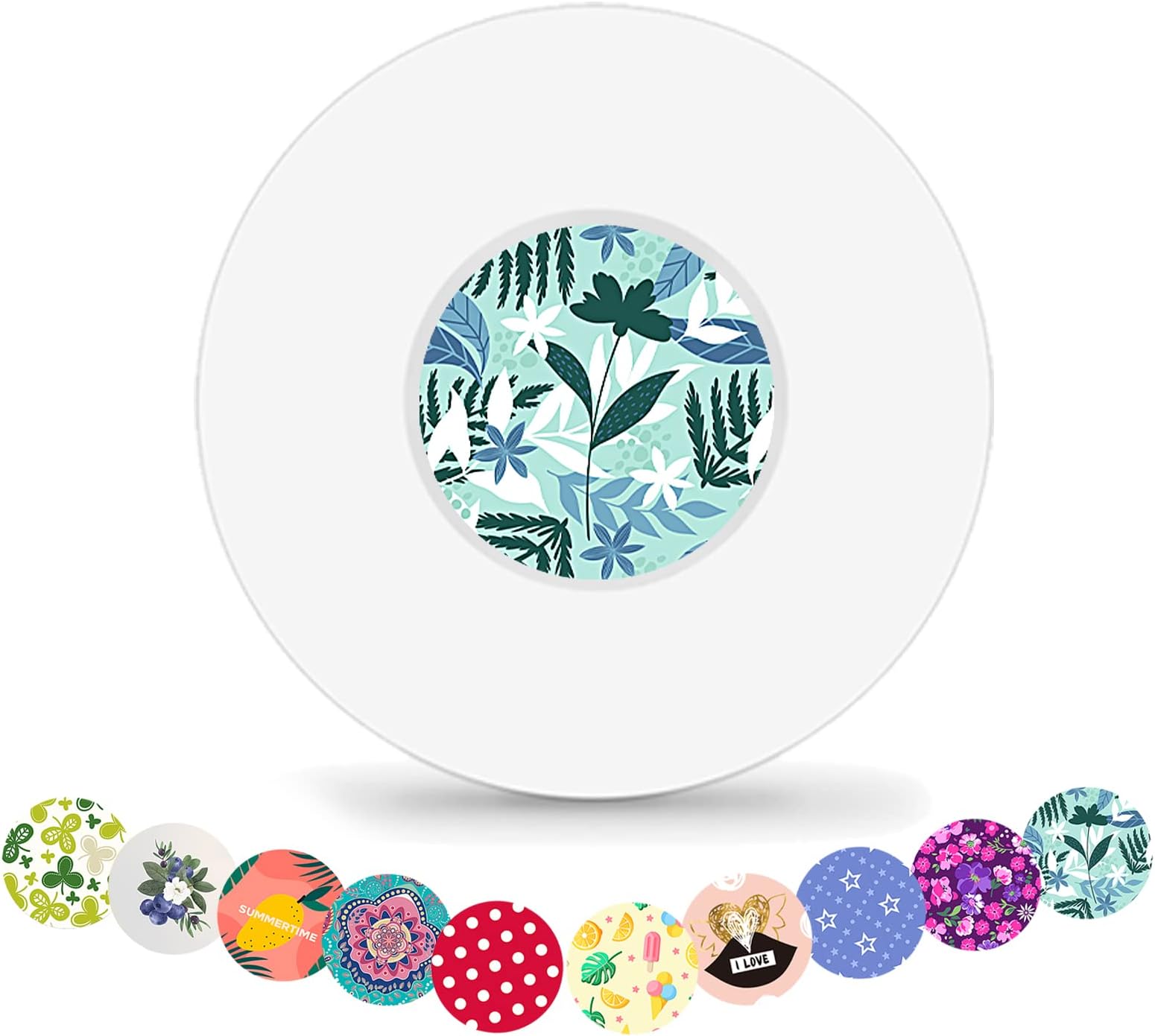 OBUZOO Libre 2 Sensor Covers & Free-Style Stickers Sets for Libre 2 Sensor,Hypoallergenic Transparent Adhesive Patches,Waterproof & Breatheable for 14 Days Sensor Patches,Without Hole,Total 40Pack