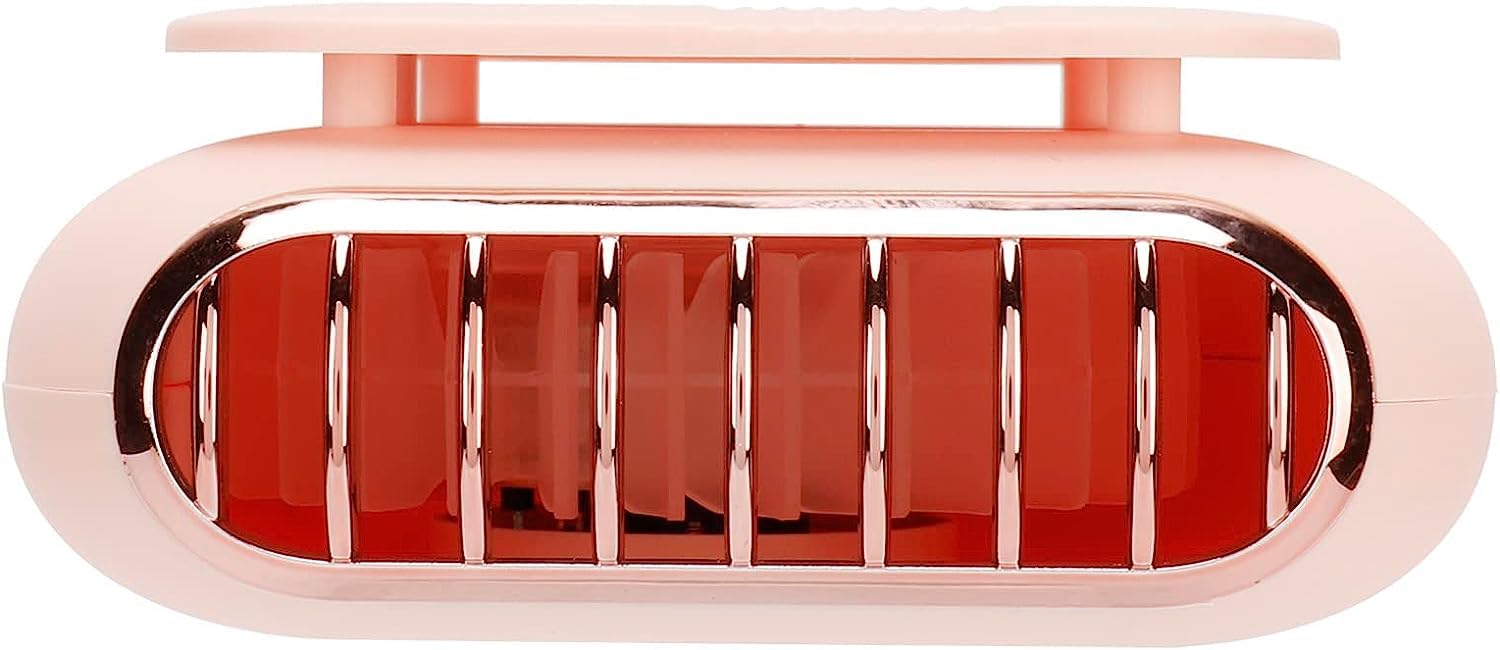 Mini Ventilatore Mini Ventilatore Portatile 3 in 1, Ventilatore da Collo sospeso con Cinghia, Ventilatore Portatile Senza Lama per uscite/Escursioni/Campeggio/Sport Silenzioso (Rosa)
