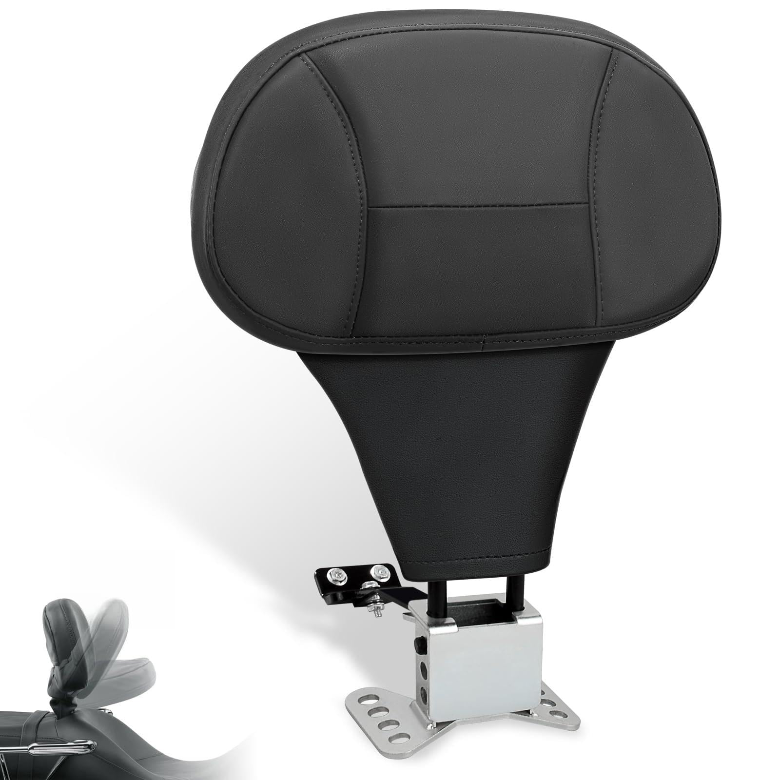 FOVPLUE Oparcie kierowcy, odpinane, regulowane oparcie kierowcy do Harley Street Glide Road King 2009-2022 Ultra Limited FLHTK FLHTKL CVO Limited FLHTKSE Street Glide FLHX Style 3