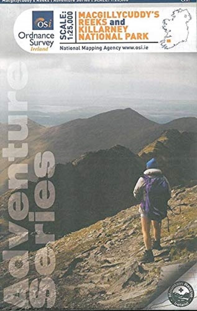 MacGillycuddy’s Reeks and Killarney National Park Activity Map | Weather-Resistant | Includes Carrauntoohil | Ordnance Survey Ireland | OSI 1:25,000 ... | Adventure (Irish Maps, Atlases and Guides)
