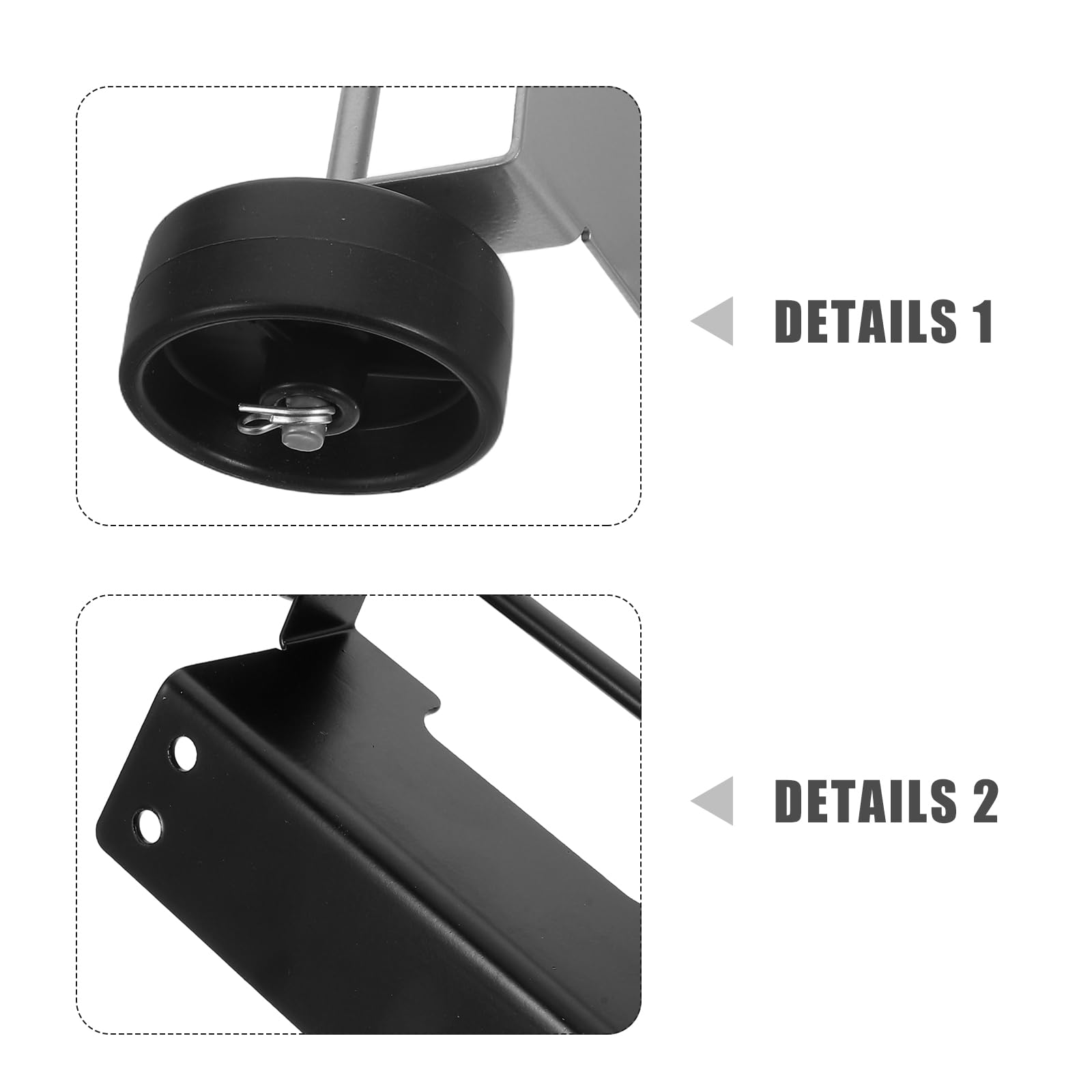 Toddmomy Kit Ruote per Riscaldatore da Esterno Piramidale per Patio, Ruote Girevoli Resistenti alle Intemperie 8x4,7x3,1" per Sostituzione Rapida e Mobilità Comoda del Riscaldatore a Torre