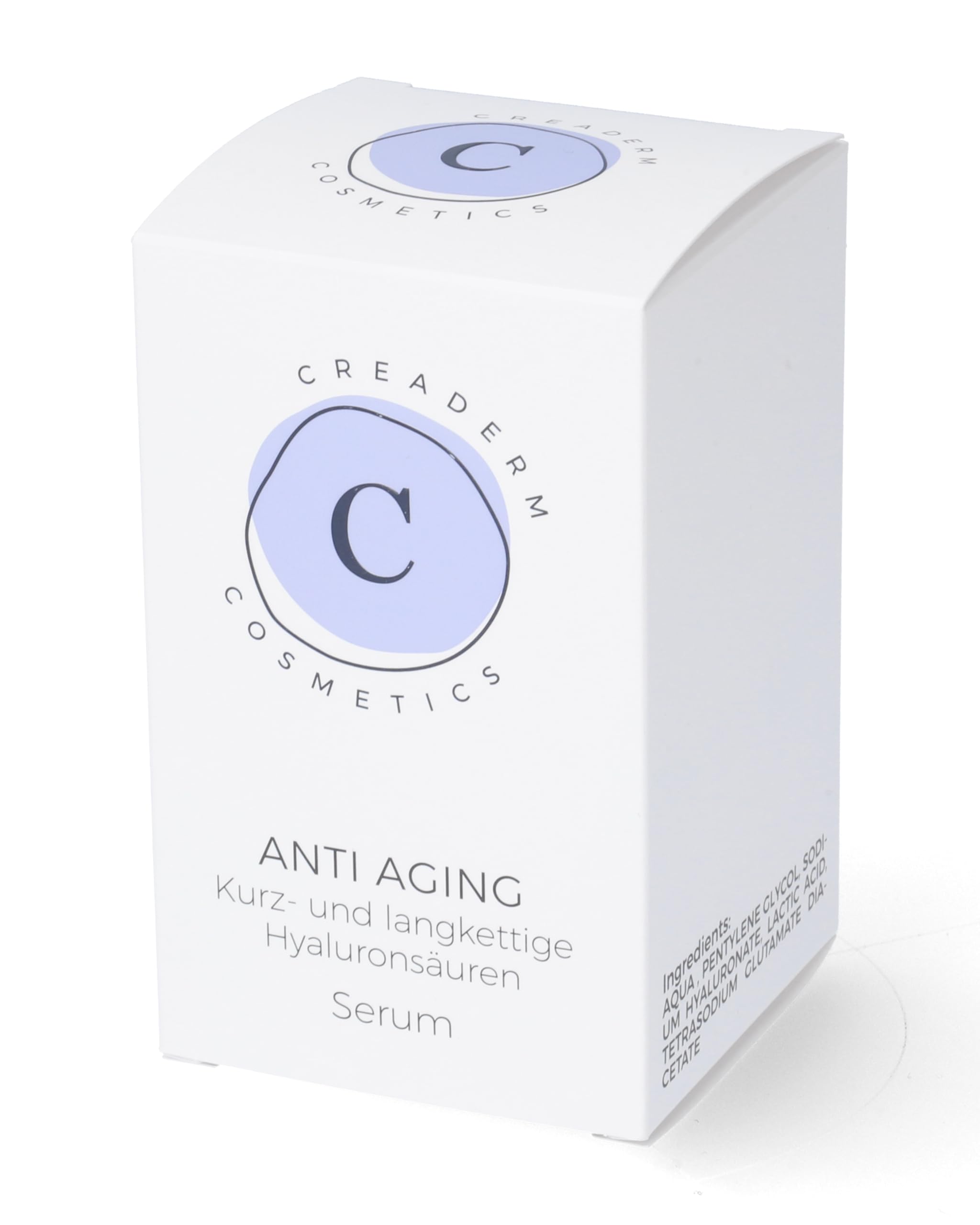 Hyaluron Serum konzetriert, feuchtigkeitsspendend bei trockener Haut, Spannkraft und Elastizität durch kurz- und langkettige Hyaluronsäuren, Anti Aging Anti Falten, straffend,30 ml