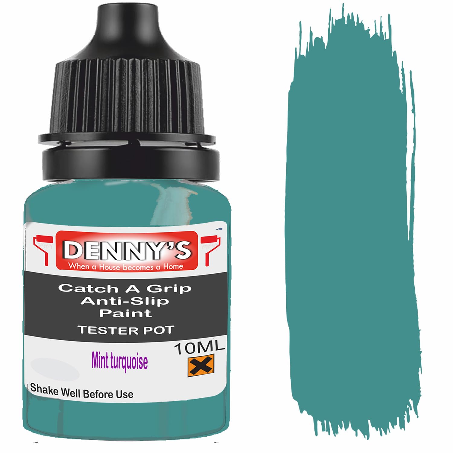 Catch A Grip Anti Slip Floor Paint – Non Slip Coating for Steps, Railings & Garages – 170 Colours, High Adhesion, Quick Dry, Multiple Sizes (Mint turquoise, 10ml Tester Pot)