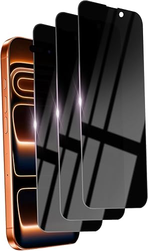 Miniatura 20 de 2 Pack Protector de pantalla de privacidad para iPhone 14 Pro Max, vidrio templado de 6.7 pulgadas, protector privado, antiespía, antiluz azul