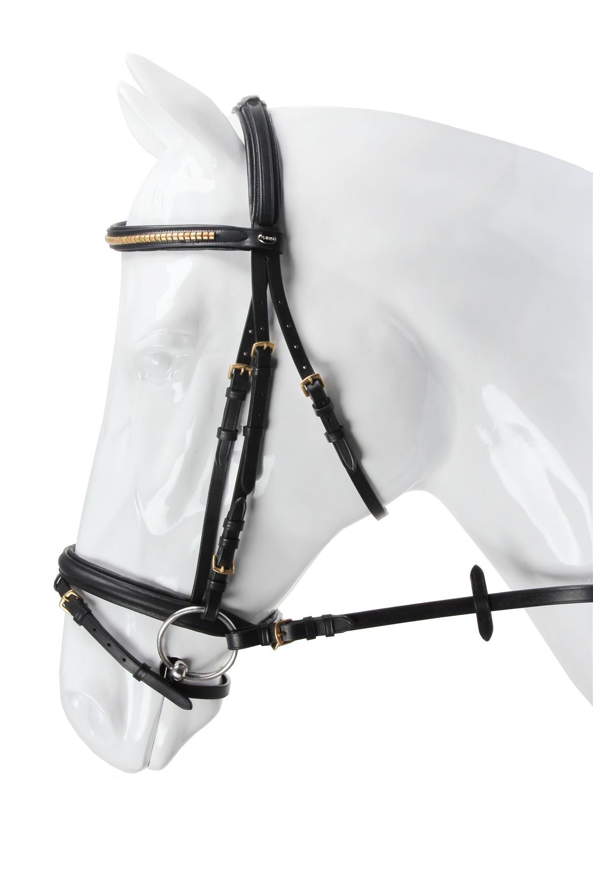 Horka briglia clincher, Black/Silver