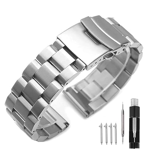Kai Tian, brazalete de acero macizo con cierre plegable — Straps recommended by Tempus Europa