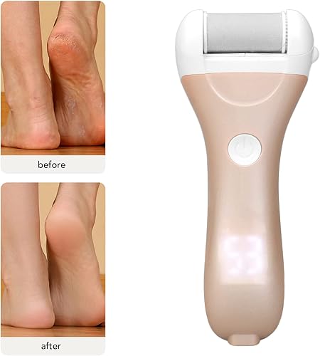 Miniatura 3 de Electric Foot File, 1200mAh Electronic Foot Pedicures Kits Professional for Hard Cracked (Champagne)
