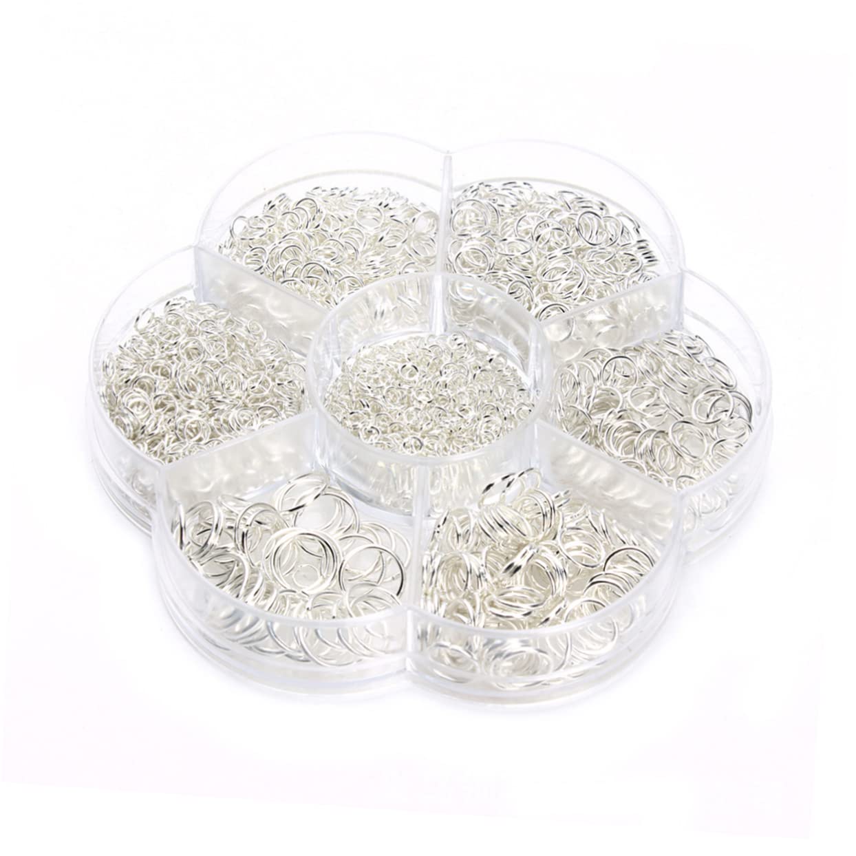 Operitacx 3stücke Schmuckherstellung Silberne Sprungringe Geschlossene Verbindungselemente Für Armbänder Halsketten Und Charms Schmuckzubehör Größenvielfalt