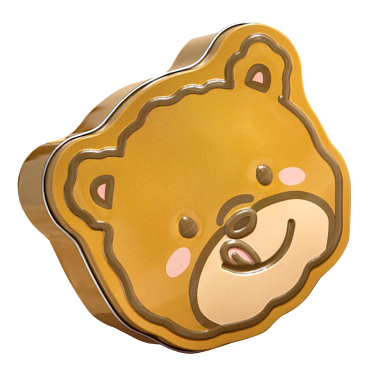 HAPINARY Cute Bear Cookie Storage Jar Multi-functional Tinplate Box for Home Sweets and Candy for Birthdays and Christmas Parties and Lightweight Design