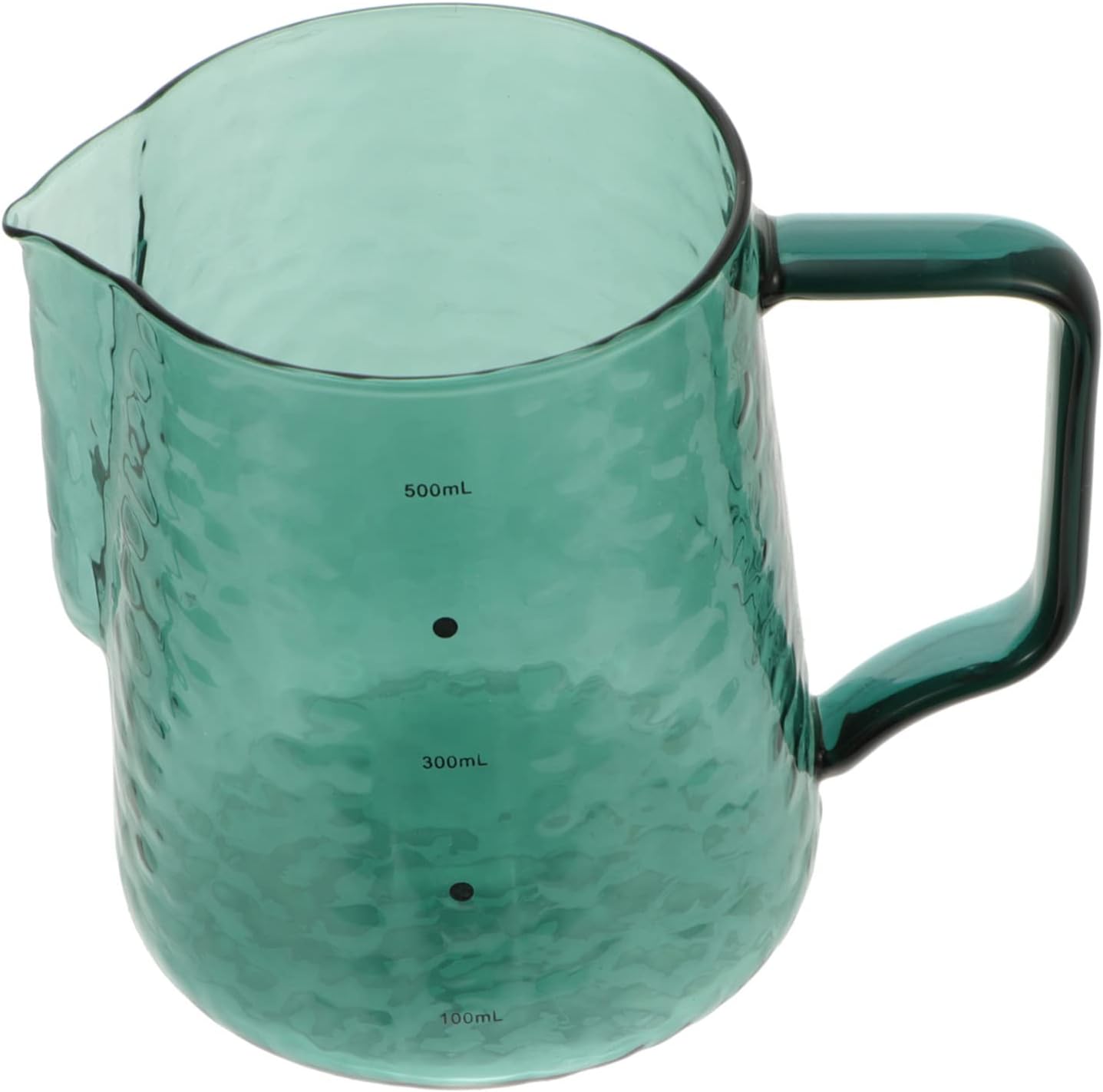 1pc Glass Milk Jug Beak Cup Airtight Coffee Container for Cafe Restaurant Home