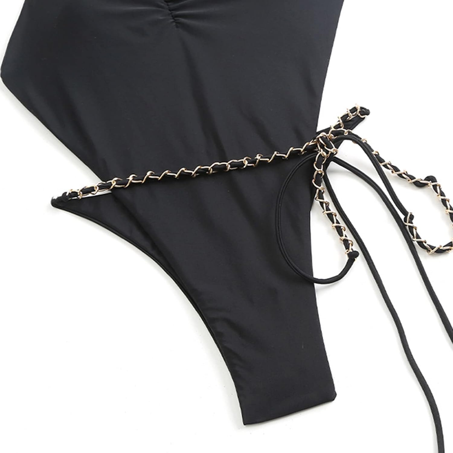 Women Dress, Women 2pcs Swimsuit Chain Backless Monokini with Skirt