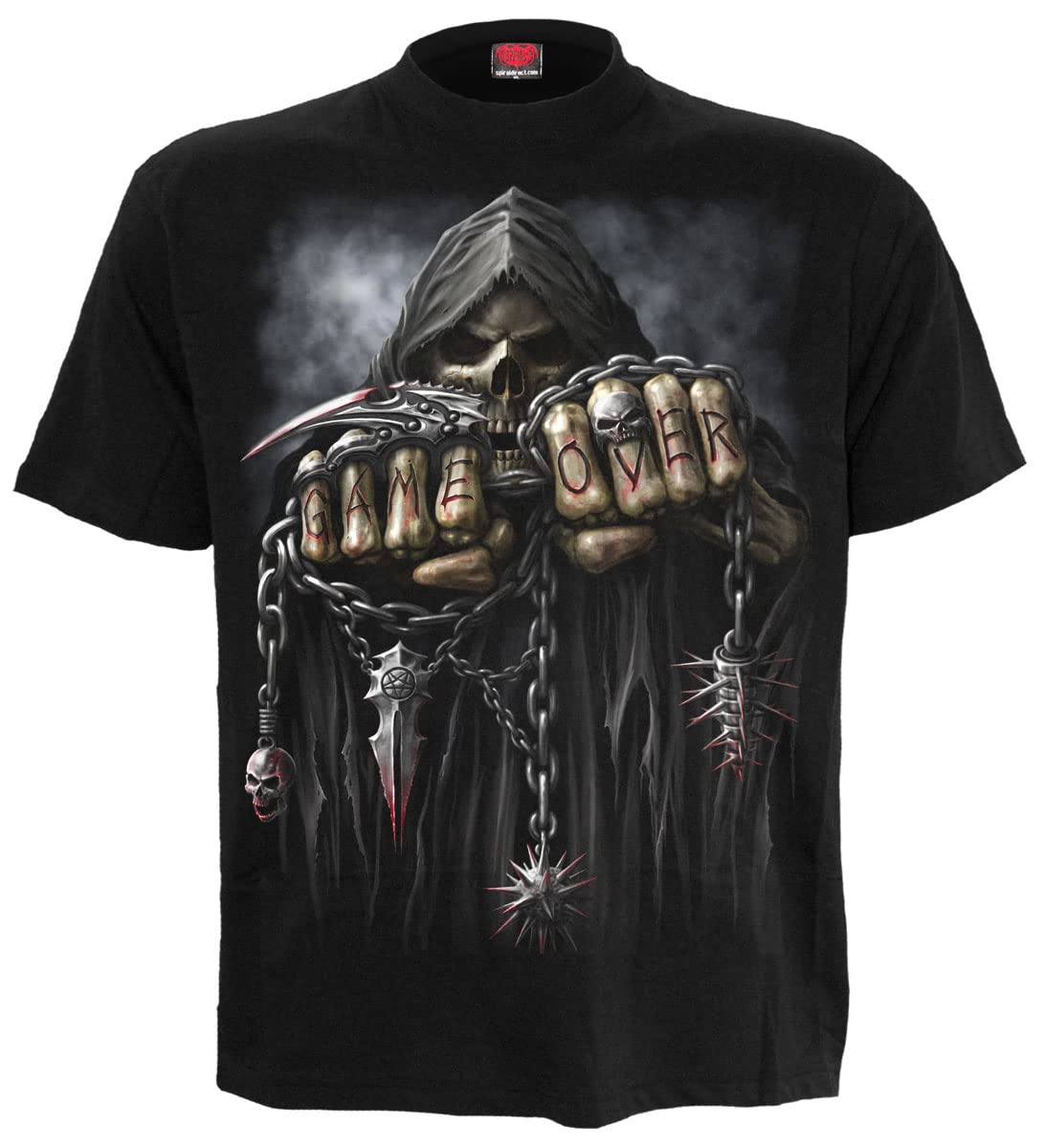 Spiral Men's Black M101 T-Shirts, 4XL Uk