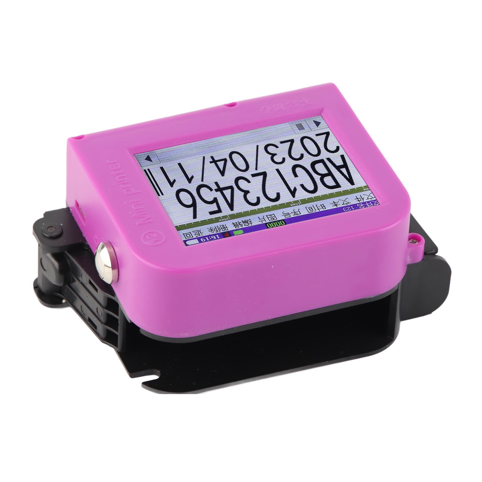 Fafeicy Impresora de Inyección de Tinta Portátil DP19, Pantalla Táctil LED, 20W, Altura de Impresión 12,7mm, Batería 1200mAh