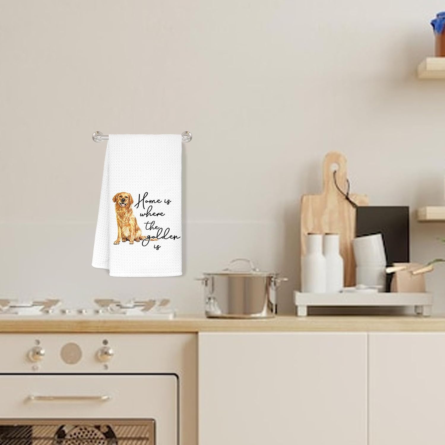 Gloden Retriever Kitchen Towels, Golden Retriever Gifts for Women Dog Lover Women Pet Lovers, Golden Retriever Decor, Gloden Retriever Kitchen Decorative Towels 16×24 in - Image 3