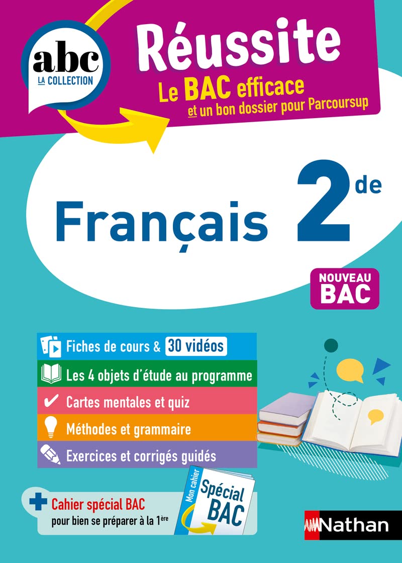 Français 2de - ABC Réussite - Programme de seconde 2025-​2026 - Cours, Méthode, Exercices