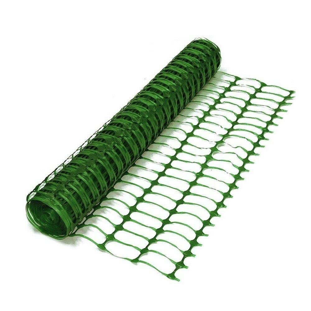 Yuzet 1m x 50m Green Barrier mesh Garden Fence Heavy Duty High Density Plastic Fencing