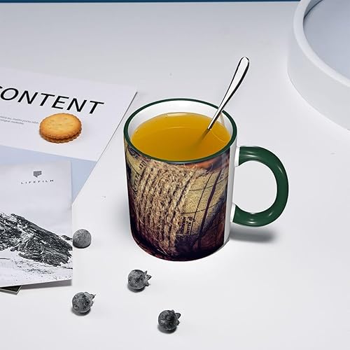 Miniatura 7 de Vintage Compass Ancient World Map Coffee Mug Coffee Cups Ceramic with Handle,Tea Cups Mug tazas para cafe Drinking Cups Gifts for Women Men,Unique