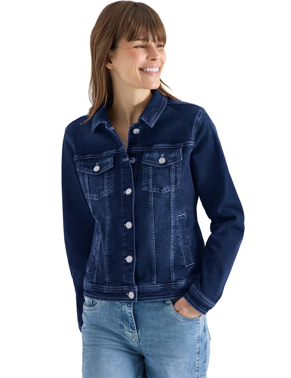 CECIL Jeansjacke Mid blue wash Jeansjacke