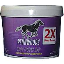 PENNWOODS EQUINE PRODUCTS 120743 2X Bio Plus 60 Double Strength Horse Supplement, 4 lb