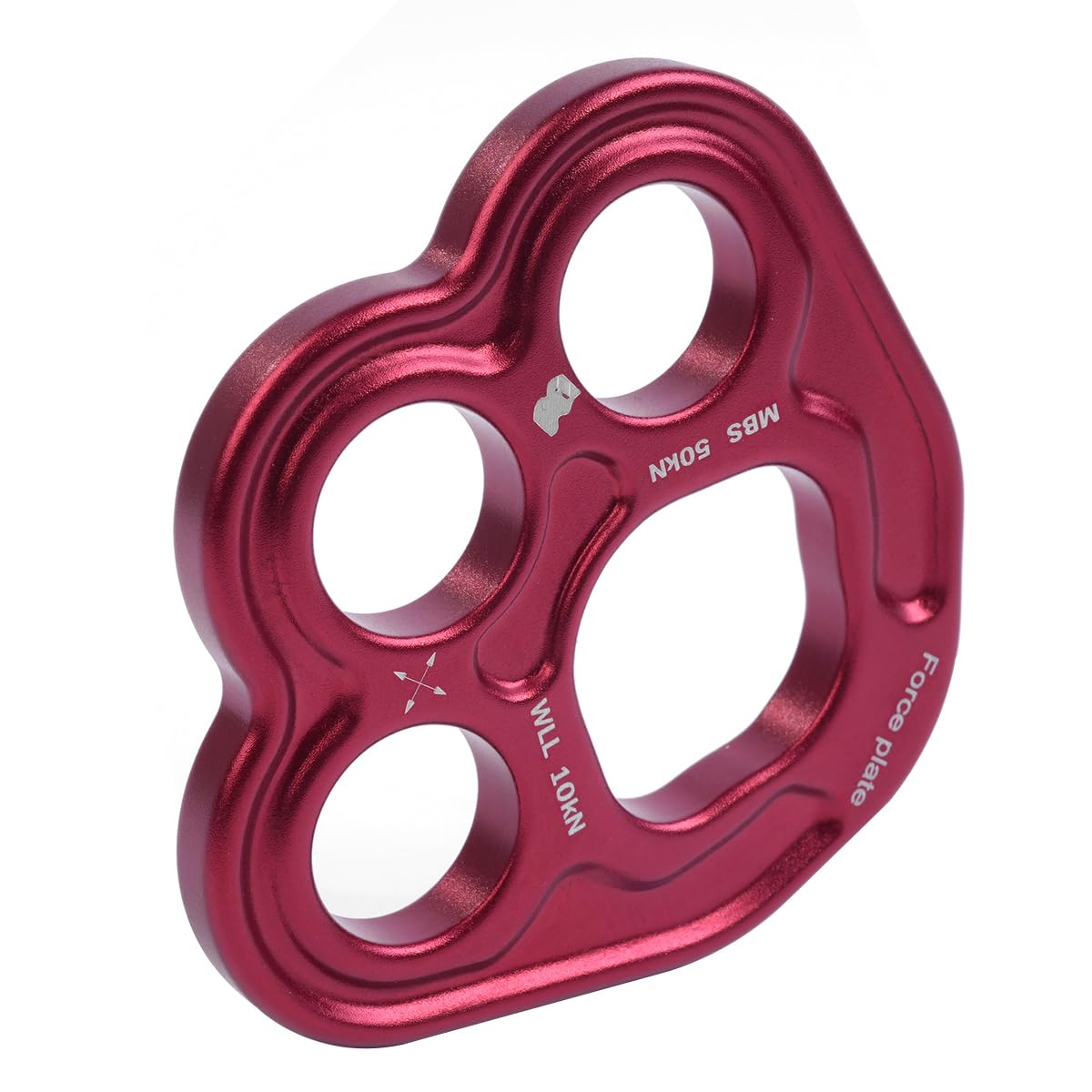 3 Trous Force Paw Rigging Plate Anchor Divider Finger Force Équipement d'escalade pour la Danse aérienne et l'escalade