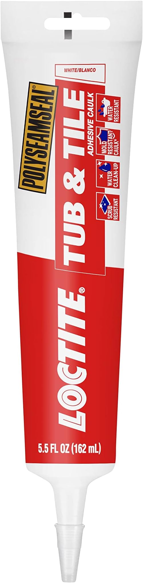 Polyseamseal White Tub and Tile Sealant, 5.5-Fluid Ounce Squeeze Tube (2241860)