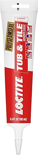 Loctite - Sellador transparente para bañera y azulejos, tubo de compresión de 5.5 onzas líquidas (2241871)