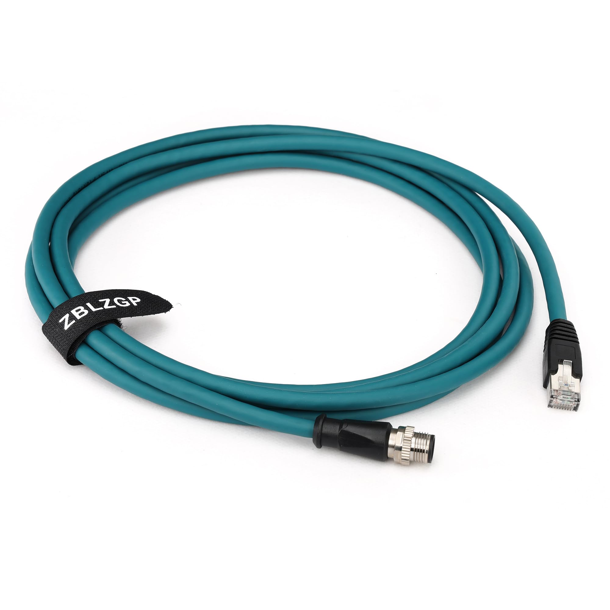 Cavo schermato Ethernet M12 8 poli A-Code RJ45 Ethernet Cat-6 per Cognex DMR200 500 ISM1400 (8 m)