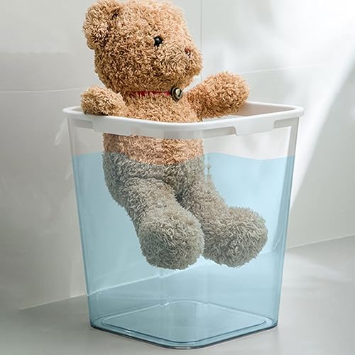 Miniatura 3 de Operitacx Cestas de basura con estilo pequeño bote de basura 1pc oficina cocina papelera decorativa