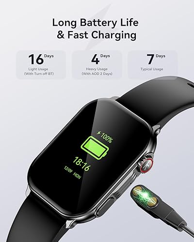 Miniatura 8 de Reloj inteligente para mujer, reloj inteligente grande de 2.01 pulgadas, pantalla AMOLED, reloj de seguimiento de fitness, relojes inteligentes para