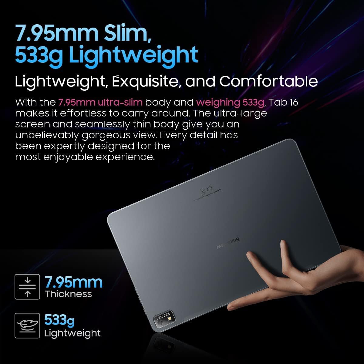 Blackview Tab 16 11 inch LTE 256GB Blue (8GB RAM) : Amazon.sg