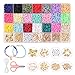 4426 Piezas 6mm Niños Juguete de Cuentas de Colores Cuentas de Arcilla Polimérica Abalorios Planos Redondos Piezas para Hacer Pulseras Regalo DIY Manualidad Fabricación de Joyas para Niños Adultas (A)