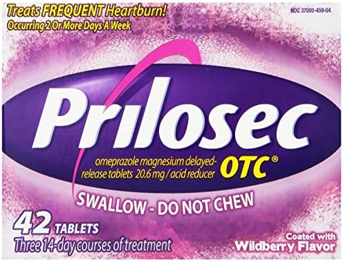 Prilosec OTC Wildberry Tablets 126 Count Package (py75y6)