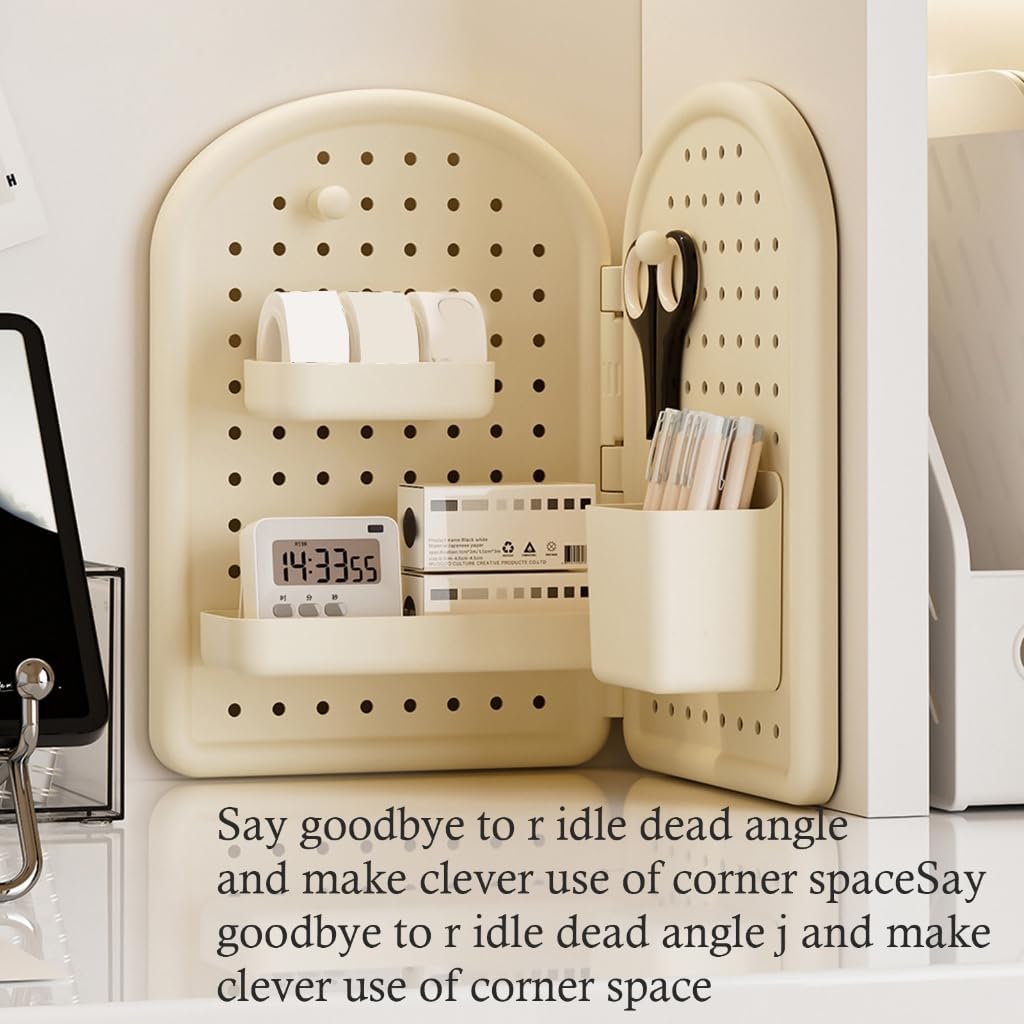 Corner Pegboard Shelf Wall Mounted Organizers For Space Saving
