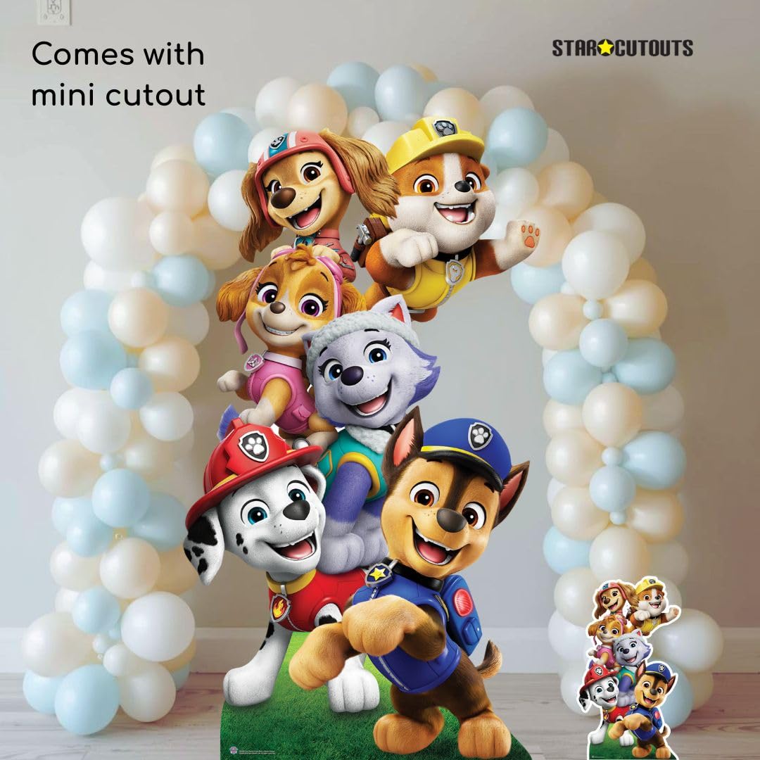 Star Cutouts Cartonato SC4602 Paw Patrol, altezza 164 cm, ideale per feste a tema Paw Patrol, compleanni, fan, decorazioni per stanze ed eventi