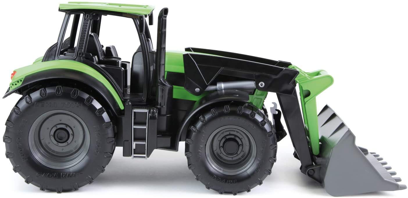 LENA - Worxx Deutz Fahr Trattore Veicolo Giocattolo Insieme a Pala, Verde