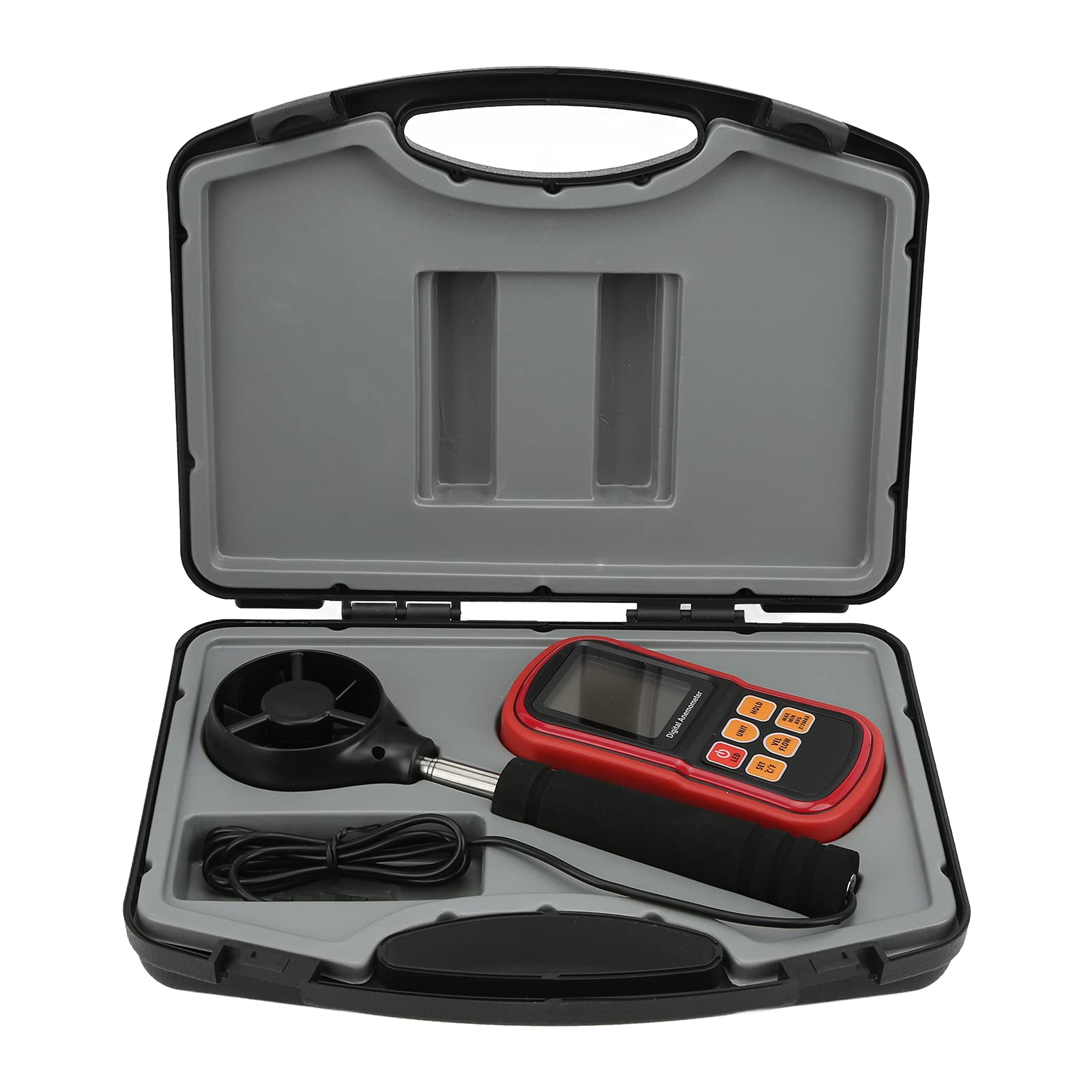 8909 Bardzo Dokładny Tester Prędkości Wiatru Ręczny Cyfrowy Anemometr do żeglarstwa Wędkarstwo Piesze Wędrówki Wiatr Wyświetlana prędkość i prędkość